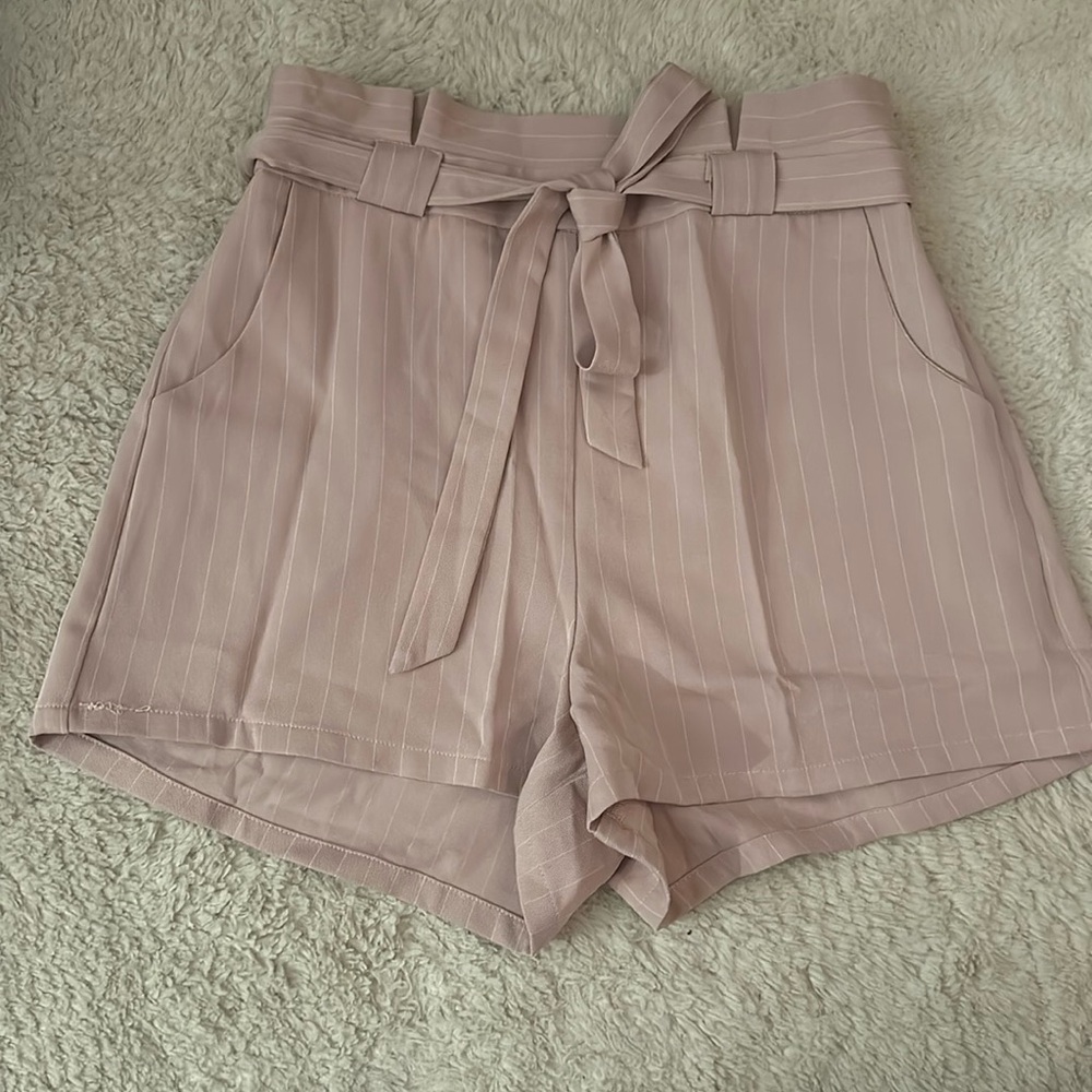 High waisted dress shorts